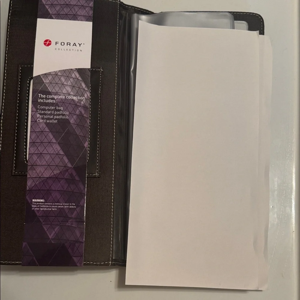 Foray Business Cardfolio Business Card Holder Brown